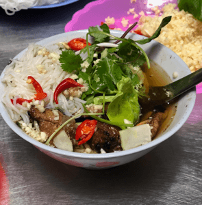 Bun Cha, an Hanoian lunch noodle dish as featured on "Parts Unknown"