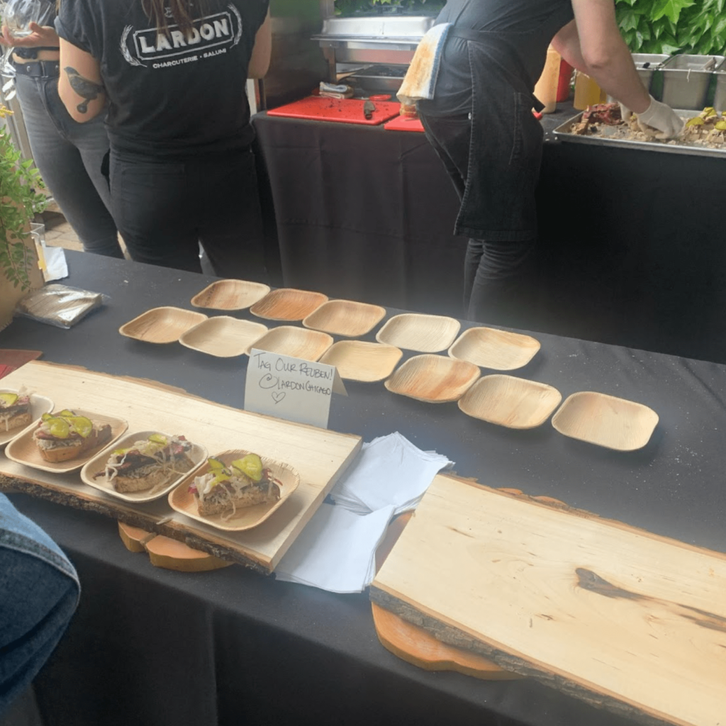 Lardon Chicago prepping their samples