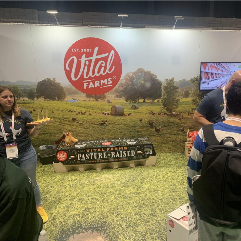A view into Vital Farms' booth at the National Restaurant Association Show